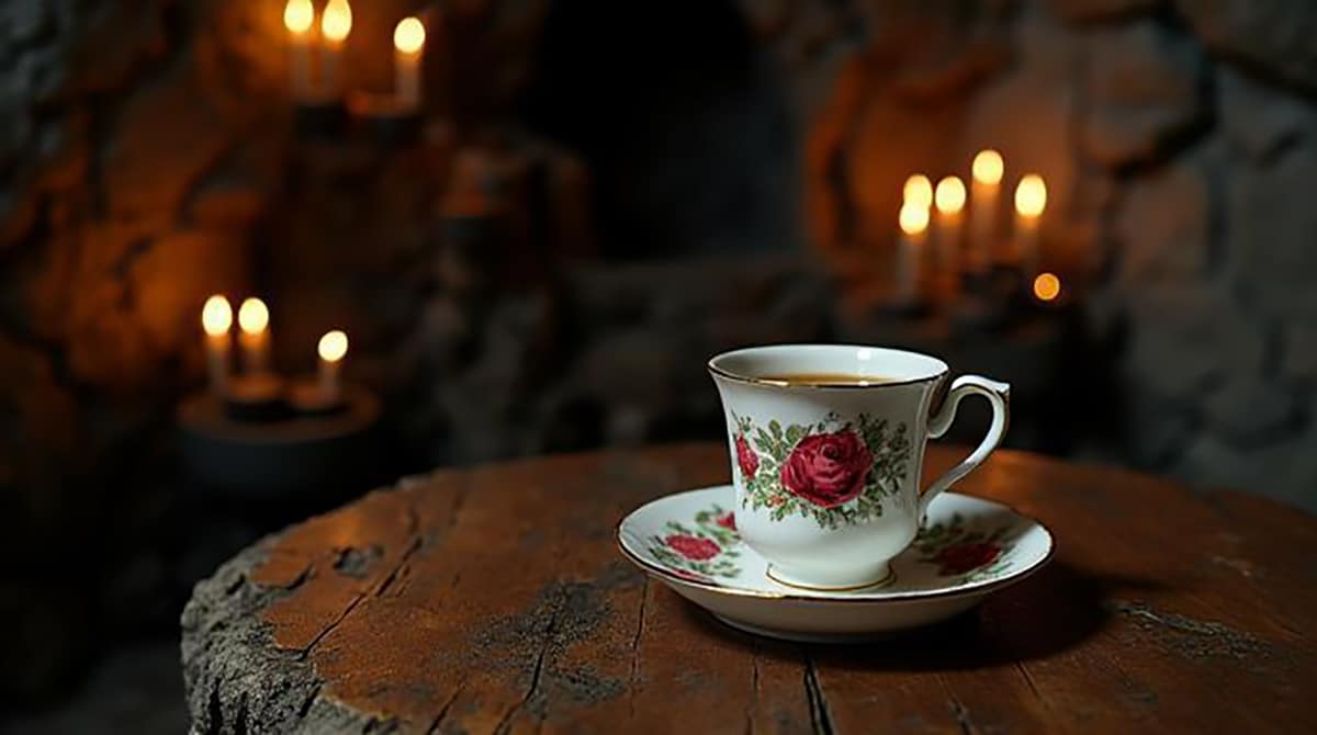 Kaffegöksprovning i Tykarpsgrottan